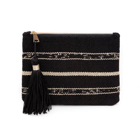 Athens | Woven Leather Clutch