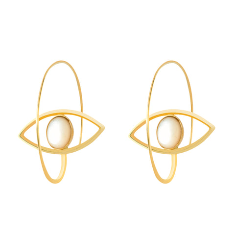 Eye | 24K Gold Earrings