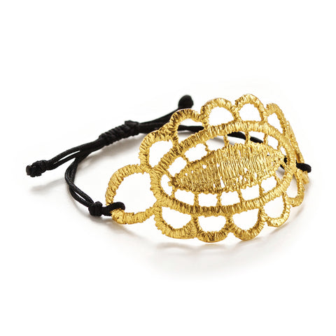 Honeycomb | 24K Gold Bracelet
