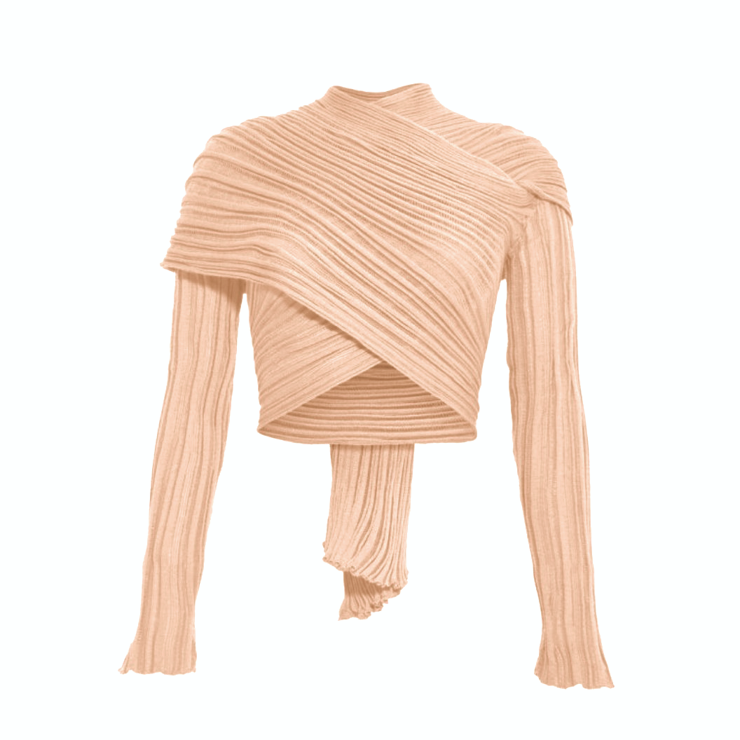 Cotton Cardigan Wrap Top Pink dusty Rose by Ioanna Kourbela
