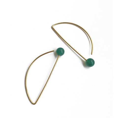 Agate | 18K Gold Earrings